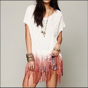 Free People | Rough Rider Ombré Fringe Open Back T